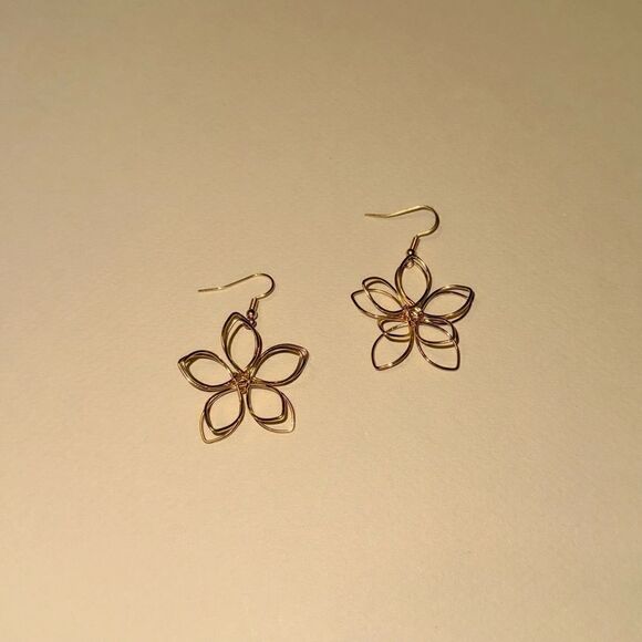 Flower earrings N898 - Picture 3 of 4
